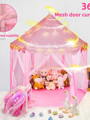 Modern Kids Little Princess Castle Tent With LED Lights