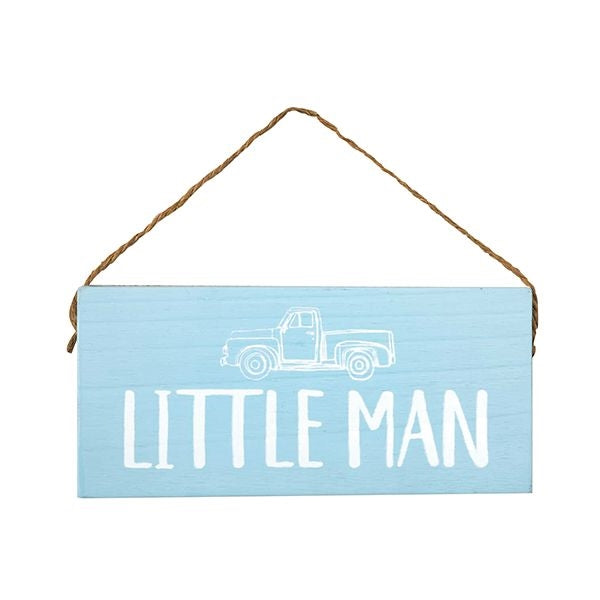 Little Man Wood Hanging Sign