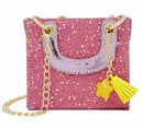 Tiny Square Sparkle Tassel Bag