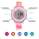 Girls Digital Sports Watch with many features - Butterflies