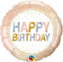 Round Birthday Metallic Dots Foil Balloon