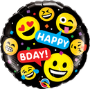 Happy Bday Smileys Balloon
