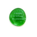 Affirmation and Destiny Glass Stone