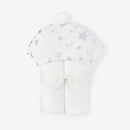 Celestial Organic Hooded Baby Bath Wrap
