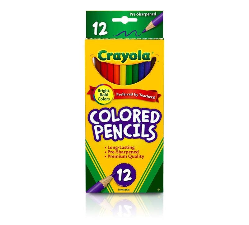 Crayola 12 Count Colored Pencils, Long