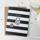 Parisian Stripes I Do Scratch-off Card