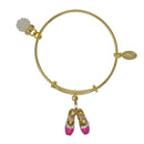 Pink Ballet Shoes Bangle