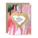 Watercolor Heart Scratch-off Card