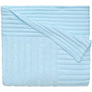 Blue Cable Knit Blanket