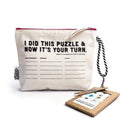 Wooden Puzzle: 16 Succulents in Pouch