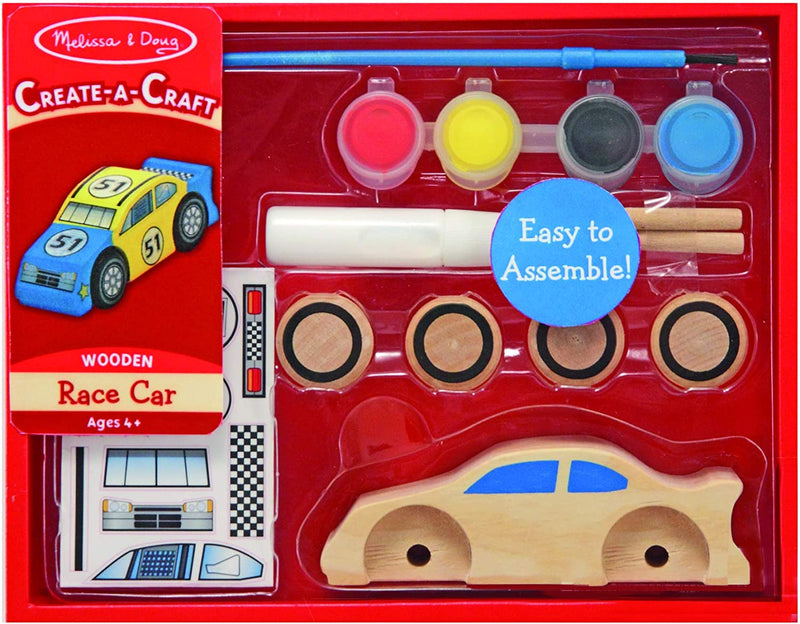 Decorate-Your-Own Wooden Race Car