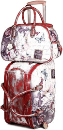 Burgundy Dreamers Vintage Matching Duffel Set