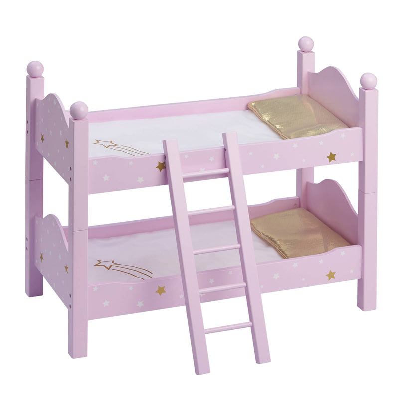 Twinkle Stars Princess 18" Doll Double Bunk Bed