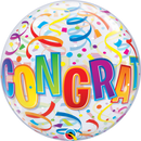 22" Round Congratulations Bubble Balloon