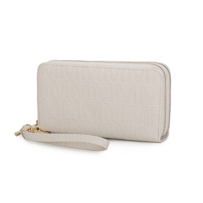 MKF Collection Lisbette Embossed M Signature Wallet by Mia K