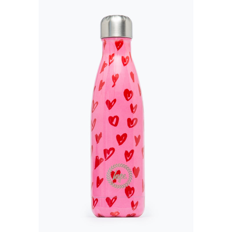 Hype Scribble Heart Metal Water Bottle