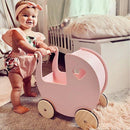 Traditional Pink Heart Doll Stroller- (Pram) - New Color New Pink