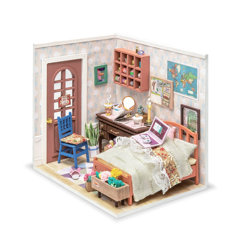 Anne's Bedroom, DIY Miniature Dollhouse Kit