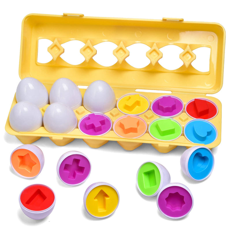 Matching Eggs Color & Shape Educational Egg Toys