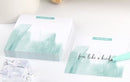 Light Blue Feather Stationary set