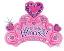 34" Holographic Happy Birthday Princess! Balloon