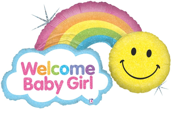Holographic Shape Packaged Rainbow Baby Girl