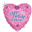 18" Happy Birthday Princess Holographic Balloon