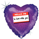 Holographic Balloon Hello I'm In Love with You