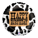 18" Happy Birthday Western Balloon