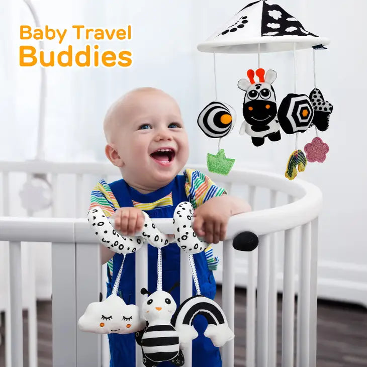 2 Pack Hanging Baby Toys 0-6 Months