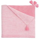 Coral Ombre Tassel Blanket
