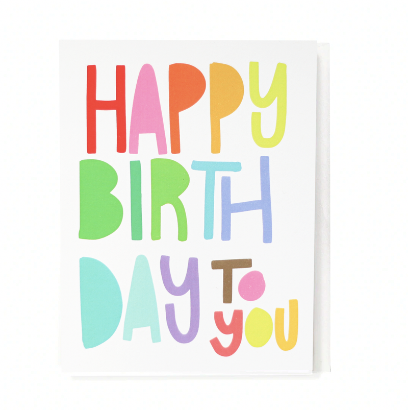 Greeting Card, Happy Birthday To You - Cutout