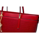 Burgundy Sacred Love Crystal Handmade Fashion Tote Bag