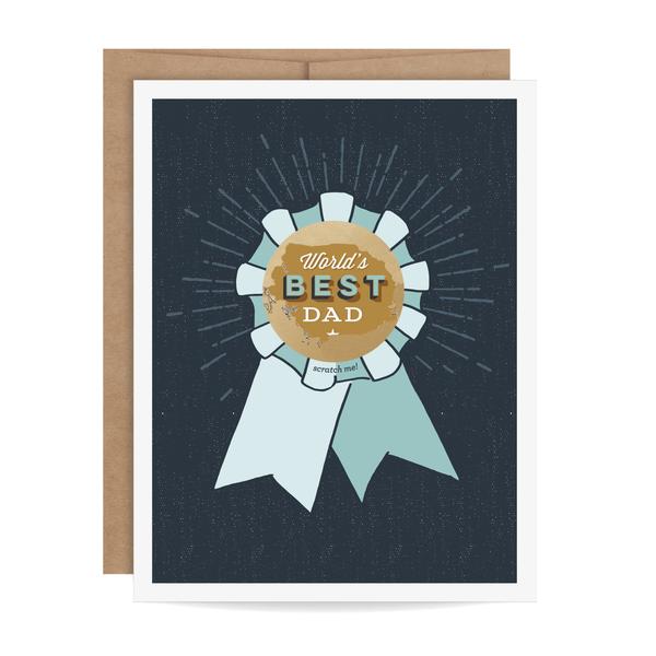 World's Best Dad Scratch-off Card