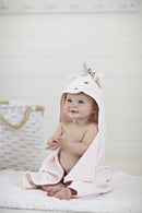 Pink Unicorn Hooded Baby Bath Wrap