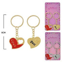 HEART SHAPE 2PC KEYCHAIN