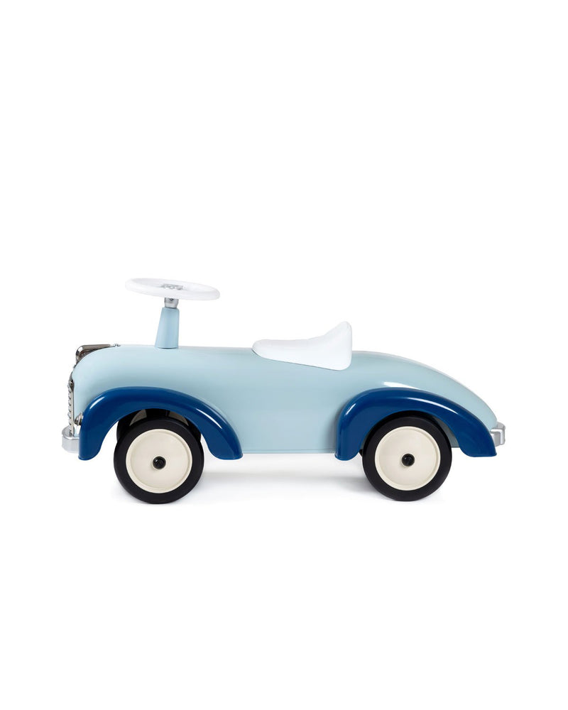 Light Blue Ride-On Speedster Car
