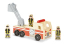 Classic Wooden Fire Truck Play Set