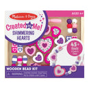 Shimmering Hearts Wooden Bead Set