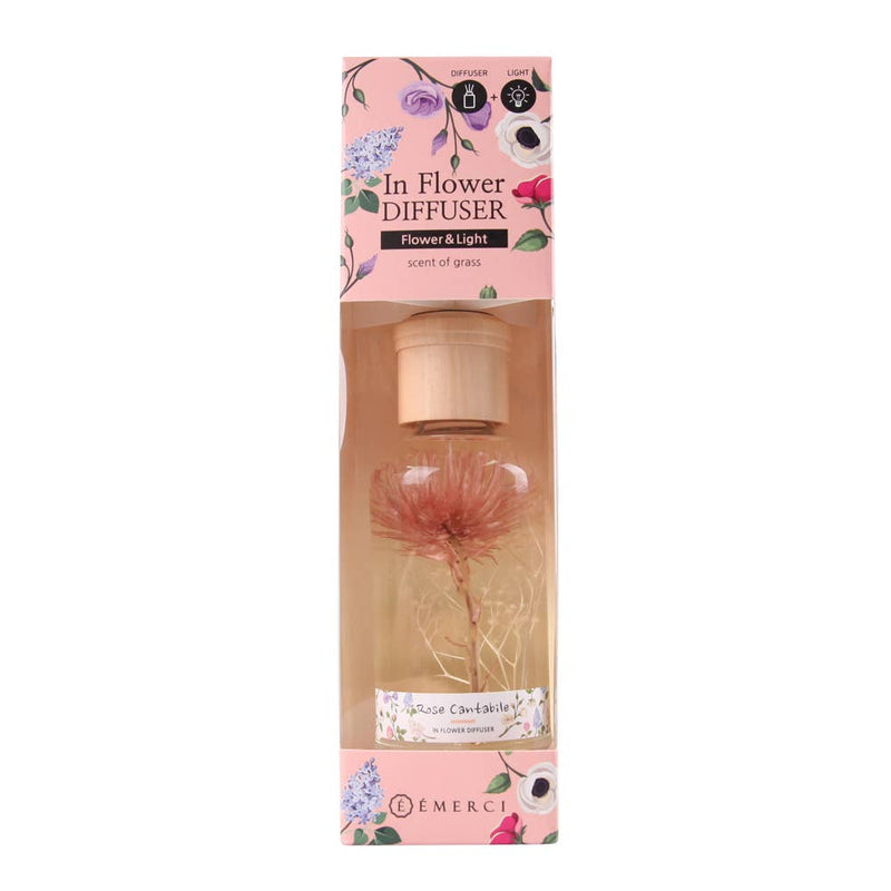 Emerci Rose Cantabile Mood Lamp Reed Diffuser 5.4 Oz(160 Ml)