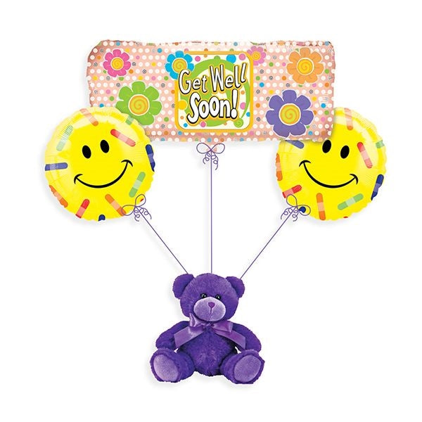 Get Well Soon Band-aid Balloon Bouquet