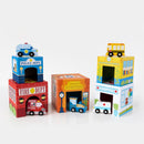 Stackables Nested Cardboard Toys & Cars Set : Busy City