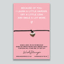 BECAUSE OF YOU - WishStrings  Wish Bracelet  