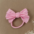 Pink Skinny Band Cable Knit Headband