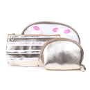 Kisses Cosmetic & Toiletry Bags 3 Piece Gift Set