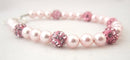 Pink Shamballa Beaded Bracelet