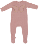 Dusty Mauve Butterfly Flutter Layette Set