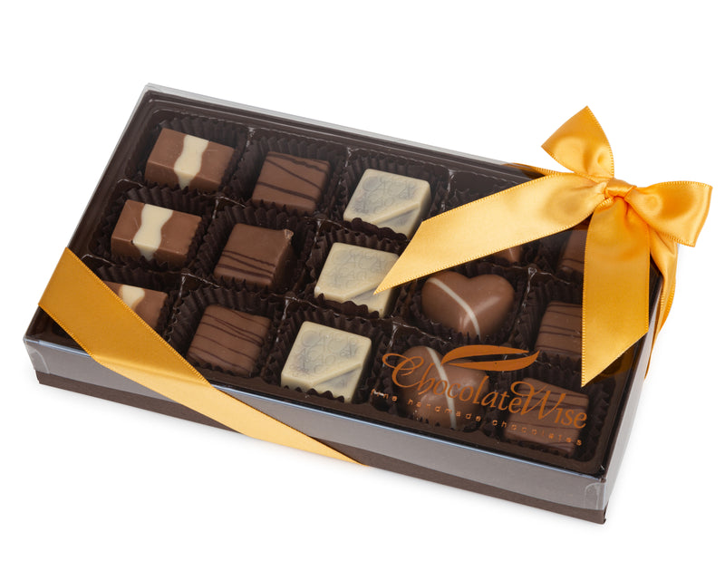 15 Piece Assorted Truffle Clear Gift Box