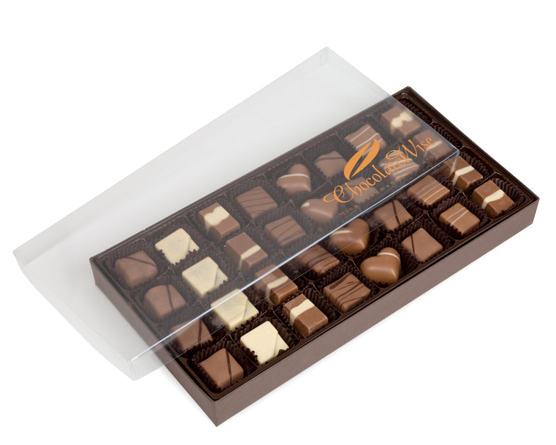 32 Piece Assorted Truffle Clear Gift Box