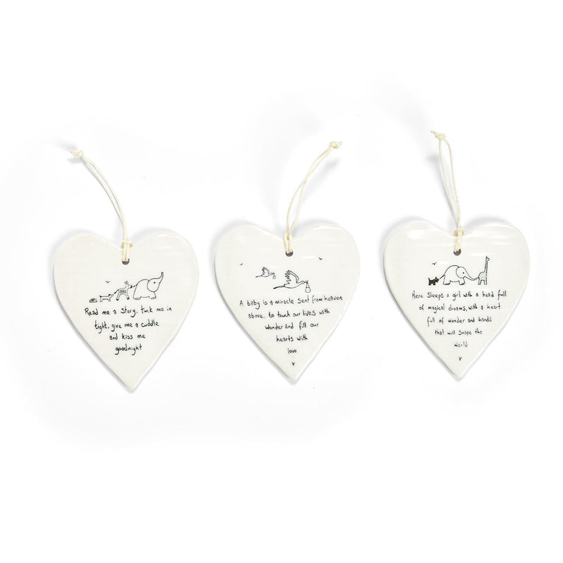Heart-Shaped Hanging Baby Tag